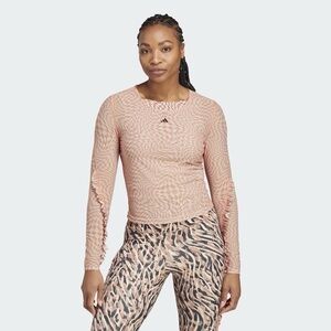 Adidas Women's print clash yoga long Sleeve top